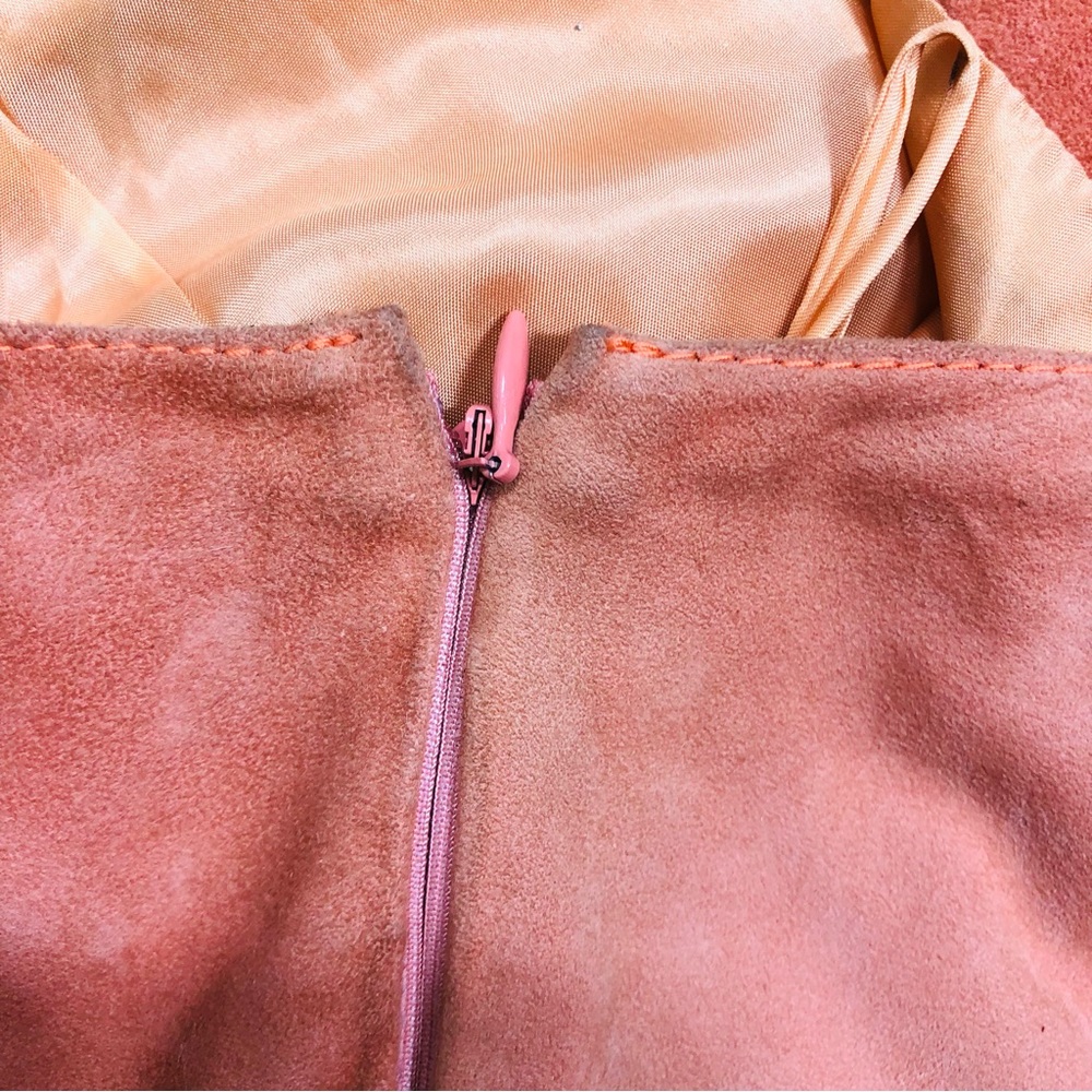 Valentino coral suede flare pants Sz 6 - Picture 12 of 16